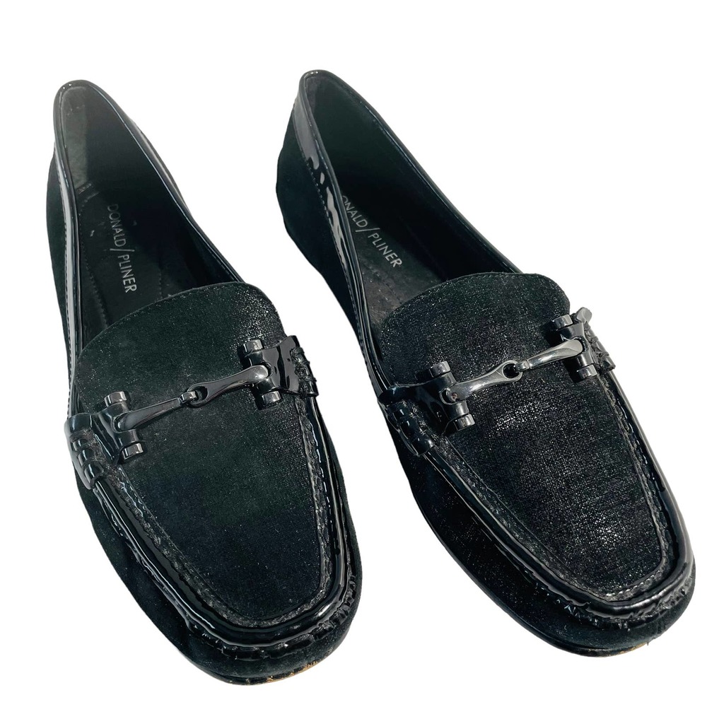 Donald J. Pliner Filo Slip-on Loafer Horsebit Women's Size 7.5M Black